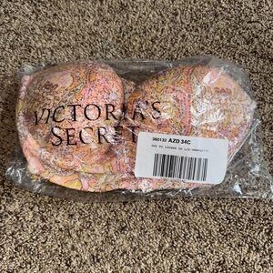 Victoria's Secret Vibrant Pink and Orange Bra